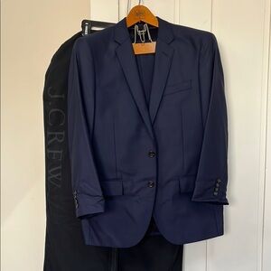 J. Crew Men's Navy ludlow cashmere suit